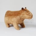 Miniatyrbillede 7 af 9: Simulering Capybara Udstoppede Dyr Plyd Legetøj Bløde Dukker Real Life Capybara Dukker Børn Legetøj