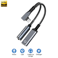 Miniatyrbild 2 av 7: 2 in 1 OTG Armbåge Typ USB C till 3,5 mm jack AUX Audio Hörlurar
