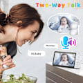 Miniatyrbillede 5 af 6: 5''IPS Skærm Pan-Tilt-Zoom Kamera Video Baby Monitor med 30-timers batteri 2-Way Talk Nat Vision