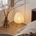 Miniatyrbild 7 av 9: Japansk Ris Papper Lantern Led Bord Lampa Vardagsrum Sovrum