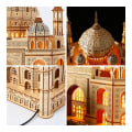 Miniatyrbillede 4 af 6: 3D Træ Puslespil Royal Slot Taj Mahal Med Lys Samling Legetøj For Børn