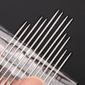 Miniatyrbilde 7 av 9: 12 Stykk Side Hull Blind Søm Nåler Rustfritt Stål Eldre Selv Tråding Nåler
