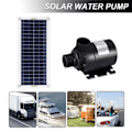 Pikkukuva 3 / 7: 50W 800l/h harjaton aurinkoenergia vesi pumppu yksikiteinen pii matala melu jatkuva työ lammi pumppu