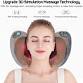 Pikkukuva 2 / 7: Hieronta tyyny lämpö rento niska hieronta selkä Shiatsu hierontalaite kannettava 4 tela sähkö 3D hieronta tyyny