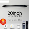 Miniatyrbilde 2 av 4: 20 tommer Stor tak lamper led lys for rom soverom Smart Lampe