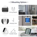 Miniatyrbillede 6 af 6: Indendørs Digital Termometer Hygrometer Touchscreen Baggrundslys Fugtighed Temperatur Sensor