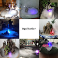 Miniatyrbilde 5 av 6: Fest Mist Maker Ultralyd Vann Dammen Fontene Tåke Med LED Lys Blitser