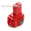 Miniatyrbillede 1 af 7: 9,6V 3,5Ah Ersatzakku für Makita Power Tool Batteri