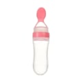 Miniatyrbillede 11 af 11: 90ML Sikker Nyfødt Baby Madring Flaske Småbørn Silicone Squeeze Madring ske Mælk Flaske Baby Træning Foder Mad tilskud