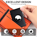 Miniatyrbillede 4 af 7: AirTag Wallet Holder Slim Card 2 Pack Thin Air tag Wallet Clip Card Case cover
