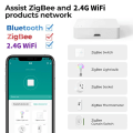 Pikkukuva 9 / 9: Multi-mode Gateway Hub Smart Home WiFi Bridge Bluetooth Mesh Smart Life Remote Control Works With Alexa Google Alice