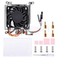 Miniatyrbild 3 av 4: Ultra tunn lågprofilis torn CPU kylning fläkt radiator kylfläns kylare