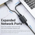 Pikkukuva 9 / 9: Vention RJ45 jakaja 1 2 RJ45 jakaja verkko sovitin naaras verkko laajennus liitin kannettavalle Ethernet kaapelille