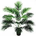 Miniatyrbild 1 av 6: Konstgjord växt Spridda svans tropisk konstgjord palm träd stora växter blad falsk palm blad