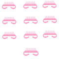 Miniatyrbillede 8 af 11: Akryl negle børste 4 farve neglekunst manicure pedicure blød fjerner støv plastik rengøring negle børster