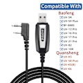 Miniatyrbild 7 av 7: USB Programmering Kabel Med CD för Baofeng UV-5R 82 888S UV-S9PLUS UV-13 16 17 21 Pro Quansheng UV-K5 5R Plus Walkie  Talkie Radio