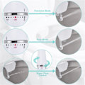 Miniatyrbild 6 av 9: Toalett Bied Ultra-Slim Bide Toalett Sits Fäste Med Mässing Inlopp Justerbart Vatten Tryck Badrum Hygienisk Dusch