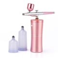 Miniatyrbild 9 av 9: Rosa Mini luft kompressor kit luftborste färg spray pistol luftborste för nagelkonst tatuering hantverk