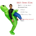 Pikkukuva 7 / 8: Puhallettava asu pelottava vihreä alien cosplay asu