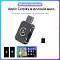 Miniatyrbilde 2 av 8: 2 i 1 Trådløst Carplay Adapter for Apple iOS Android Auto Smart USB Plug