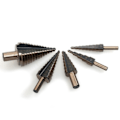 Miniatyrbild 2 av 7: 5st Metric/Inch Hss Kobolt Steg Borr Bit Set Flera Hål 50 storlekar med aluminium fodral