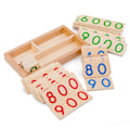 Pikkukuva 1 / 6: Puinen numerot kortti 1-9000 Montessori Oppimis kortti Matematiikka Opetus Apuvälineet Esikoulu Lapset Varhaiskasvatus lelu