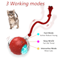 Miniatyrbild 6 av 7: Interactive Cat Toy Ball Super Drive Cat Rolling Balls med fågel kvitter