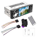 Miniatyrbillede 1 af 10: 4,1 tommer Bil Radio 1Din Audio Stereo FM Bluetooth Rat Hjul