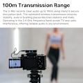 Miniatyrbild 5 av 6: U-Mic Stereo Mikrofon Dubbel Channel Trådlöst Lavalier Mikrofon System för DSLR Smartphone Intervju Video inspelning