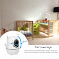 Miniatyrbilde 5 av 6: 5 tommers video babymonitor med kamera og lyd 4X zoom 22 timer batteri 1000 fot rekkevidde 2-veis lyd temperatur sensor