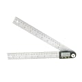 Miniatyrbilde 7 av 7: 200 mm Digital Vinkel Regel Inklinometer Protractor Rustfritt Stål