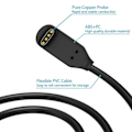 Pikkukuva 2 / 6: 1 mittari USB lataus kaapeli virta sovitin Garmin Fenix 7 7S 7X 6 6S 6X 5 5S 5X Forerunner