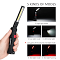 Miniatyrbillede 2 af 6: 1 styk USB Genopladelig Camping LED Lommelygte Work Light med magnet og krog