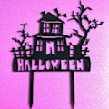 Pikkukuva 2 / 4: Halloween koristelu akryyli puumaja kuvio halloween kakku topper juhlat hauska kakku koristeet