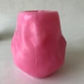 Pikkukuva 2 / 5: Sementti ihminen tyttö kasvot 3D kukka ruukku