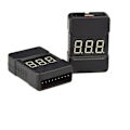 Miniatyrbild 1 av 6: Batteri Voltage Tester Låg Voltage Summer Alarm Batteri Spänning Checker med dubbla högtalare