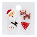 Miniatyrbild 1 av 11: God jul broscher set för kvinnor jul strumpor jul träd älg emalj emblem liten brosch