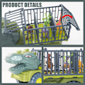 Miniatyrbilde 3 av 9: Gutter Bil Leker Dinosaur Lastbil Transport Carrier Kjøretøy Dino Dyr Modell Tyrannosaurus Rex Lastbil