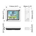 Miniatyrbild 5 av 6: Trådlöst Touch Skärm Väder Station Utomhus Prognos Sensor Temperatur Hygrometer