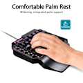 Miniatyrbild 5 av 10: Tangentbord Gaming Mini Enhands RGB Spel Controller