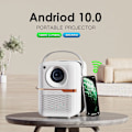 Pikkukuva 2 / 9: Älykäs projektori mini projektori 300 ANSI Lumen 10000L kannettava projektori WIFI ja Bluetooth yhteensopiva TV Stick kannettavalla
