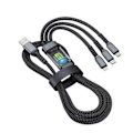 Miniatyrbild 1 av 7: 3 In 1 100W LED  Digital Display  USB kabel Typ C Usb Micro