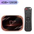 Miniatyrbillede 8 af 8: Smart TV Box Android 11 4G 128GB  Wifi  BT AV1 Medie afspiller