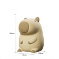Miniatyrbilde 6 av 7: Søt Tegneserie Capybara Silikon Natt Lys USB Oppladbar Timing Dimming Søvn Natt Lampe