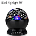 Miniatyrbillede 5 af 7: Stjerneklar Projektor Nat Lys Roterende Himmel Måne Lampe Galakse Lamper