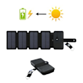 Miniatyrbild 7 av 8: Fällbar Utomhus Solar Panel Laddare Bärbar 5V 2.1A USB Utgång Enheter Camp Vandring Ryggsäck