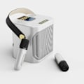 Miniatyrbillede 3 af 7: Høj Power Karaoke Bluetooth Højttaler Bærbar 360 Stereo Surround Vandtæt Trådløs Subwoofer med Dual Mikrofon