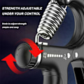 Miniatyrbild 5 av 6: Grip Justerbar R-Typ Hand Grip Träning Räknebar Styrka Träning Stärkande Tång Fjäder Finger Nyp Wrist Expander