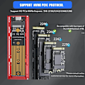 Miniatyrbilde 4 av 8: M2 SSD Case M.2 NVMe SATA SSD Kapital Adapter 10Gbps USB 3.2