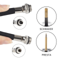 Pikkukuva 7 / 7: 100Psi Mini Pyörä pumppu alumiini seos polkupyörä käsi ilma pumppu rengas täyttö Schrader Presta venttiili